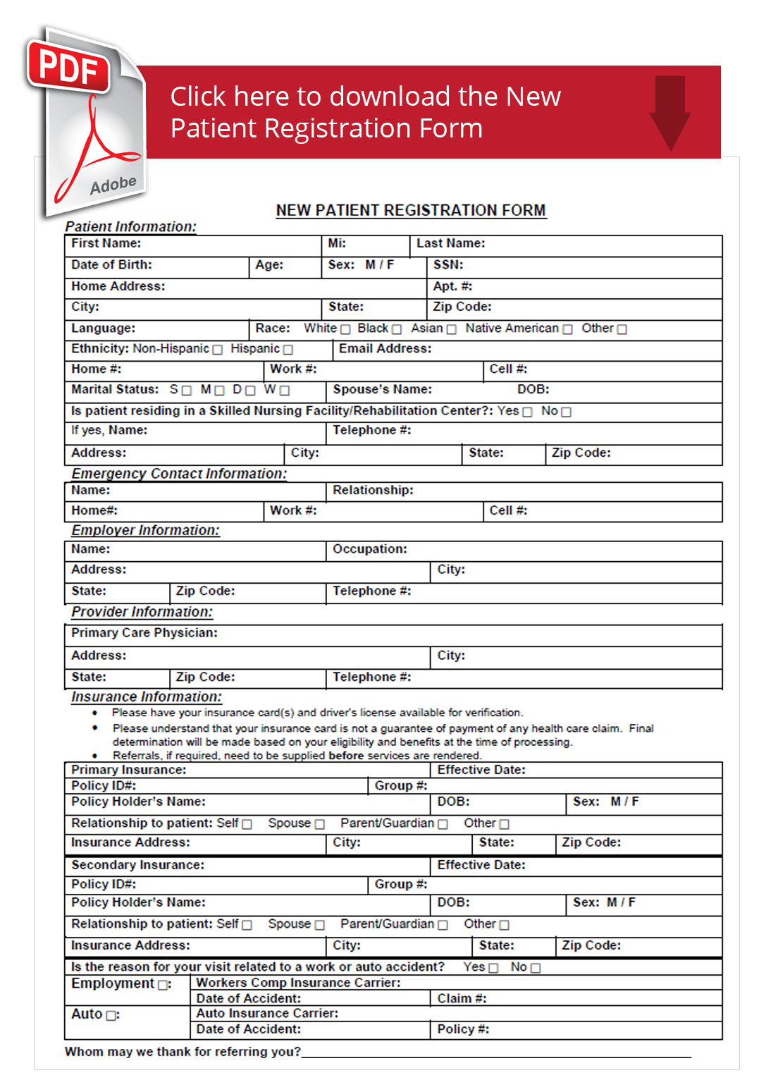 NewPatientRegistrationFo Laser and Eye